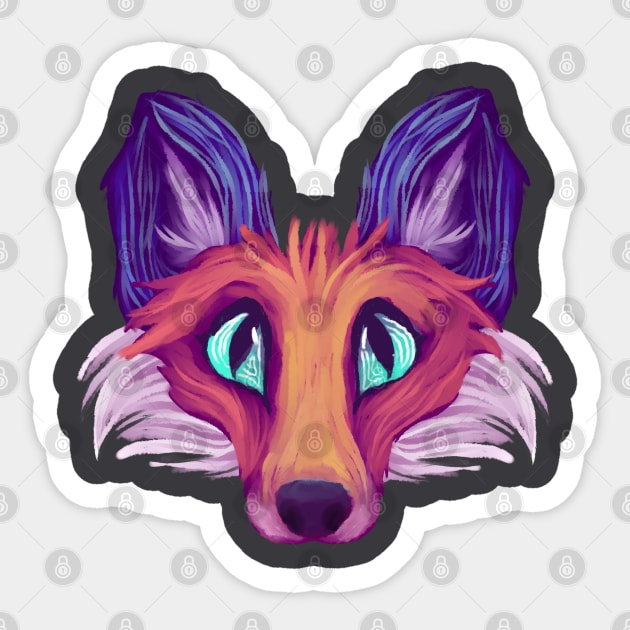 Fox Sticker by Baja Gryphon